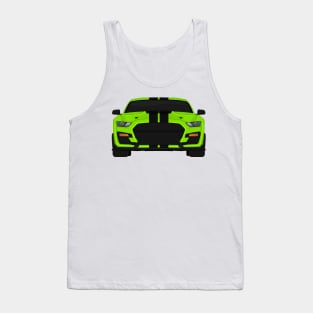 Shelby GT500 2020 Grabber-Lime + Black Stripes Tank Top